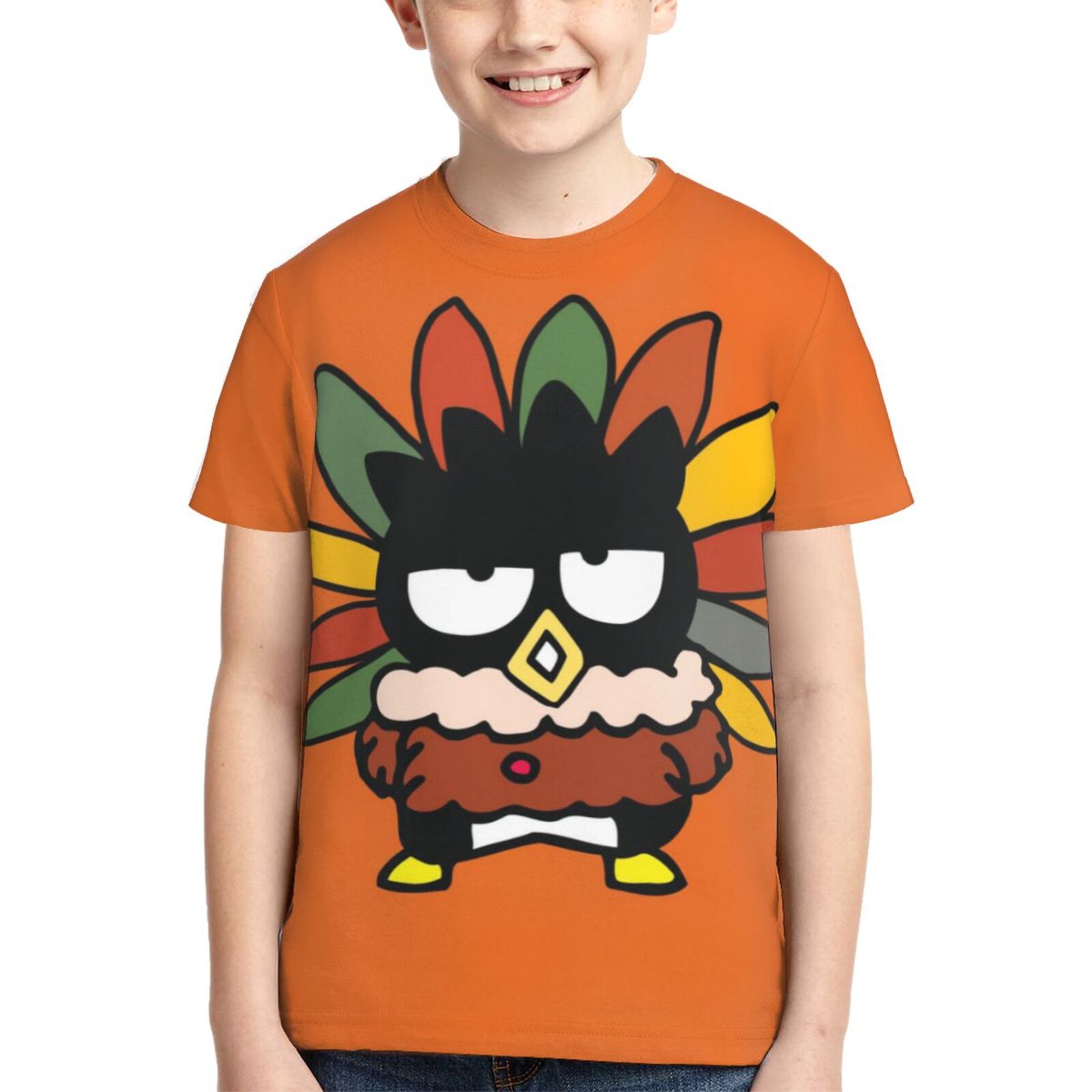 Kids Badtz Maru Shirts 3D Printing Cartoon T Shirt Casual Top Summer Short Sleeve Novelty Tee for Boys Girls